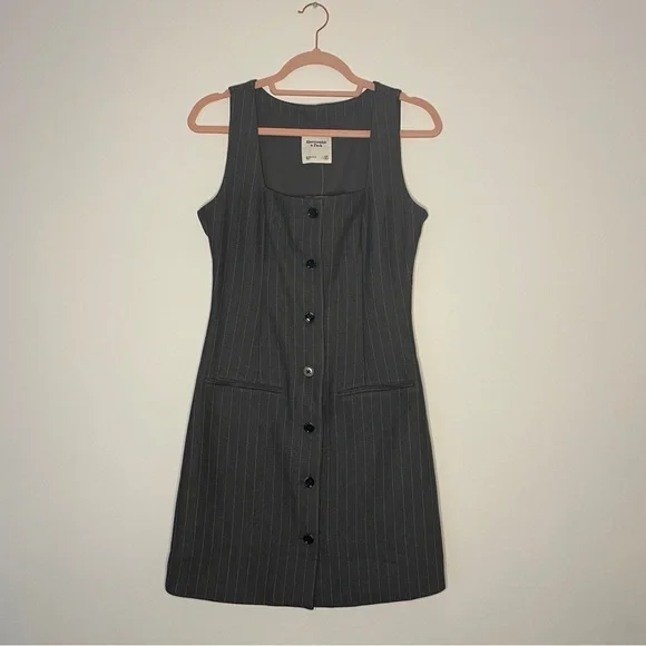 Abercrombie & Fitch Mara Square Neck Mini Dress XS Tall - Picture 6 of 10